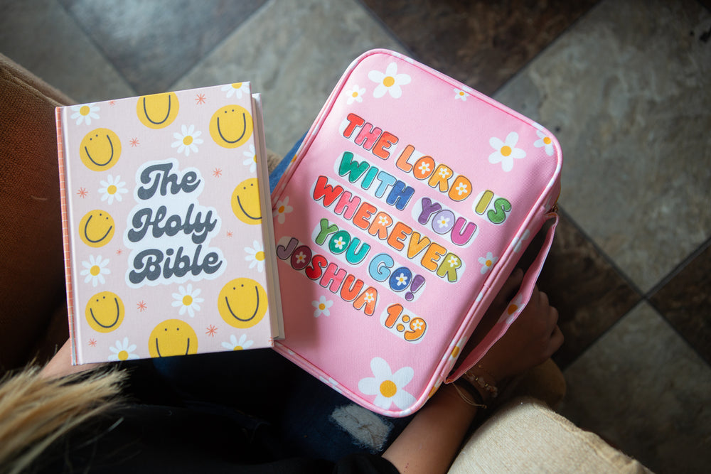 Daisy Joshua 1:9 Bible Cover Designed By Creately Design Co - Kingfolk Co