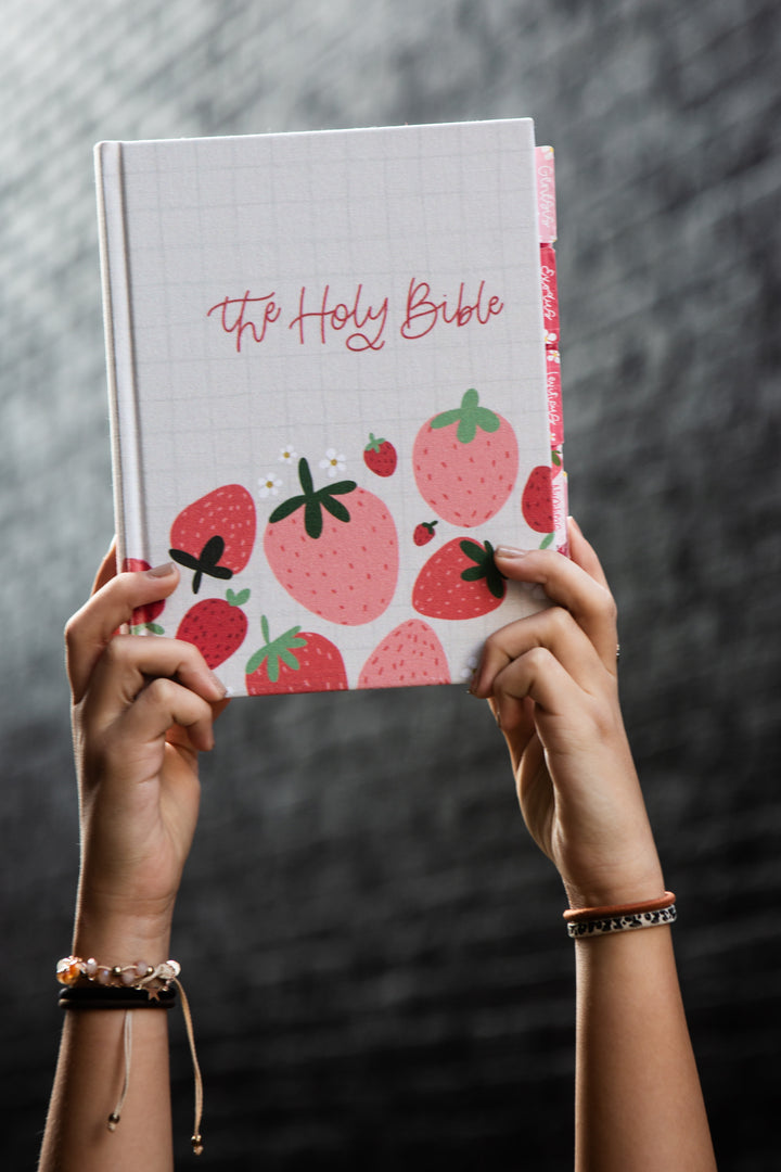 Sweet Strawberries ESV Journaling Bible - Collab with Joyful Pine - Kingfolk Co