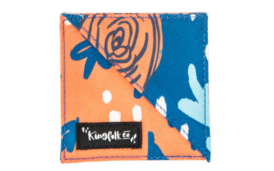 Orange and Blue Rose Corner Bookmark - Kingfolk Co
