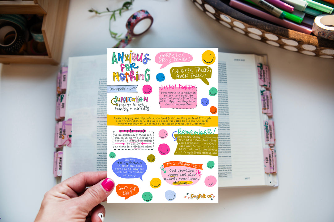 Anxious for Nothing Sticker Sheet