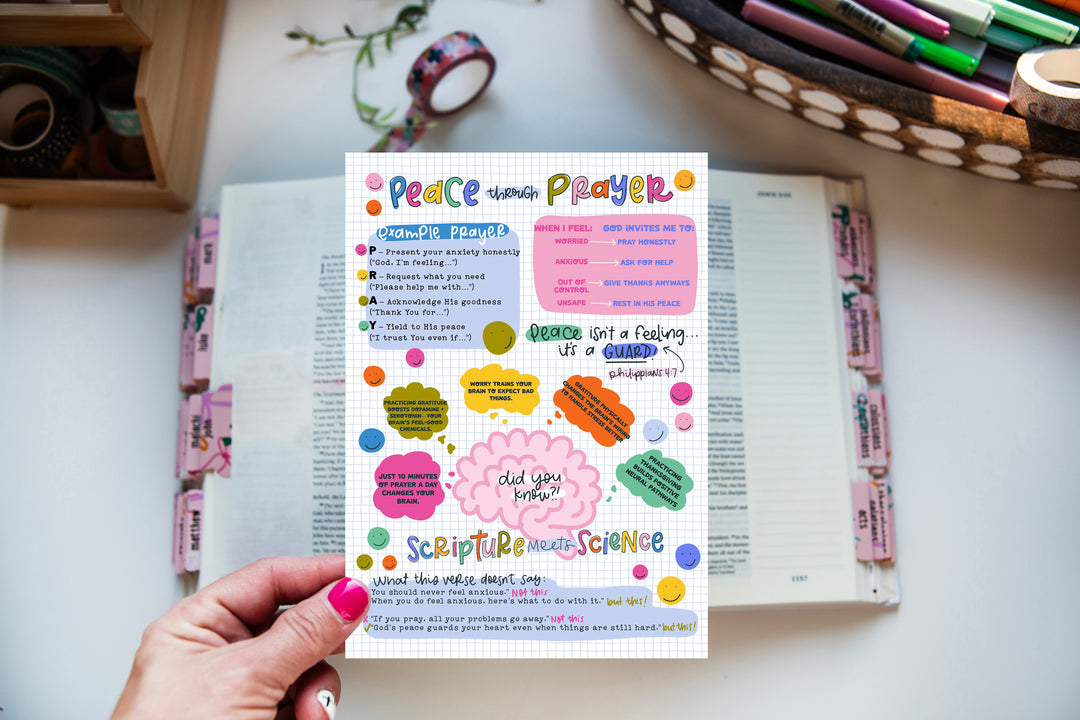 Peace Through Prayer Tip-in Sheet