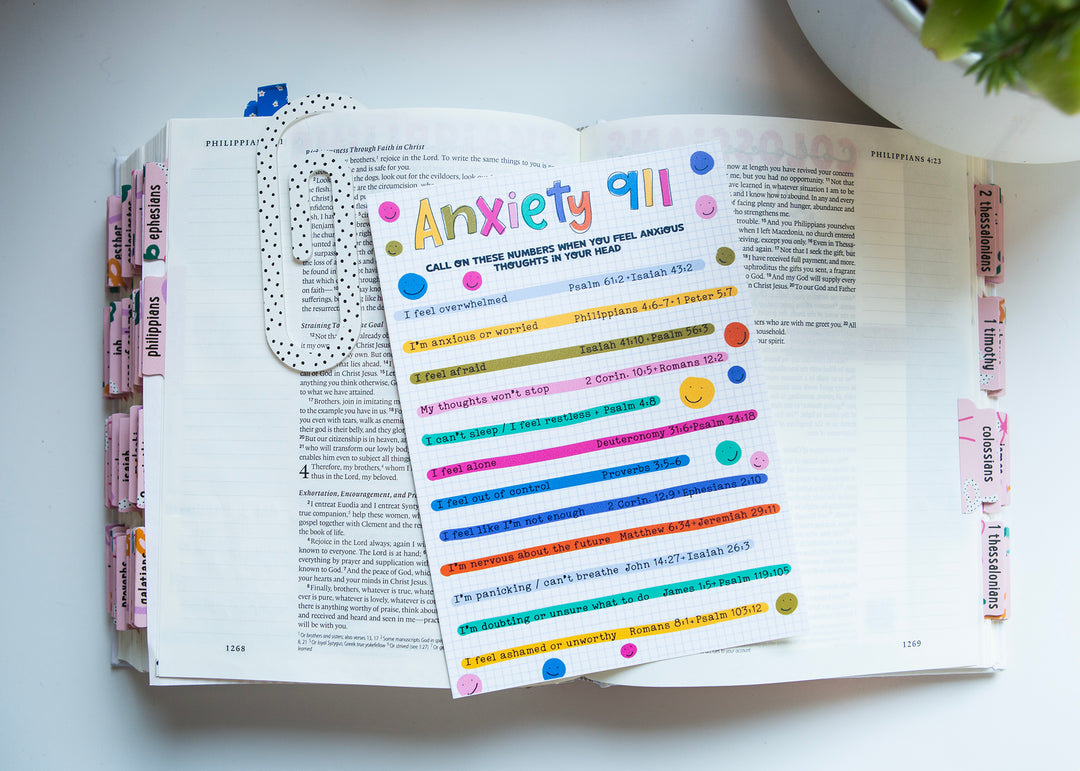 Anxiety 911 Tip-in Sheet - Kingfolk Co