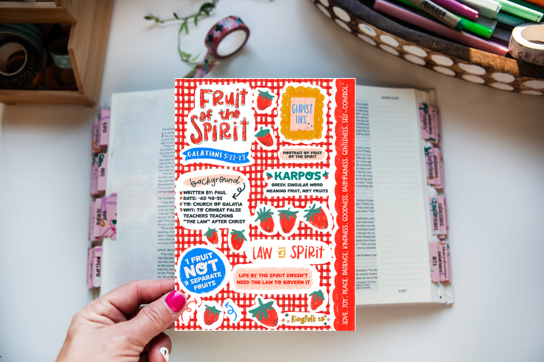 Fruit of the Spirit Sticker Sheet