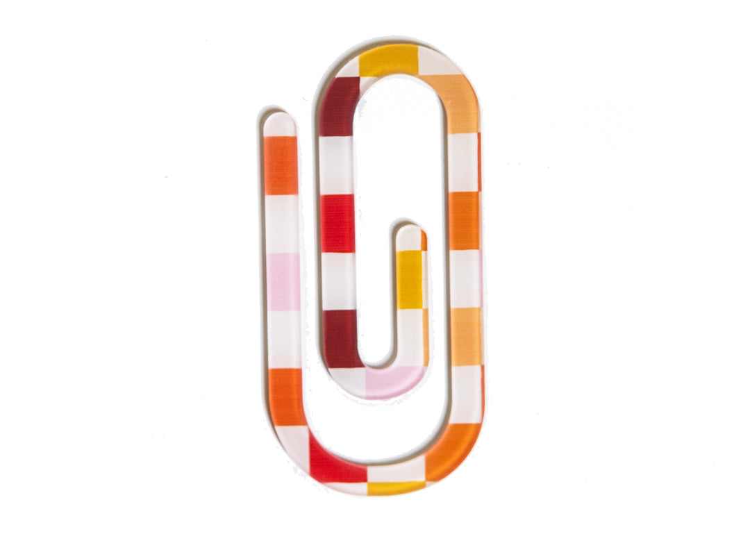 Retro Checkered Jumbo Paperclip (coordinates with the Proverbs 31 theme) - Kingfolk Co