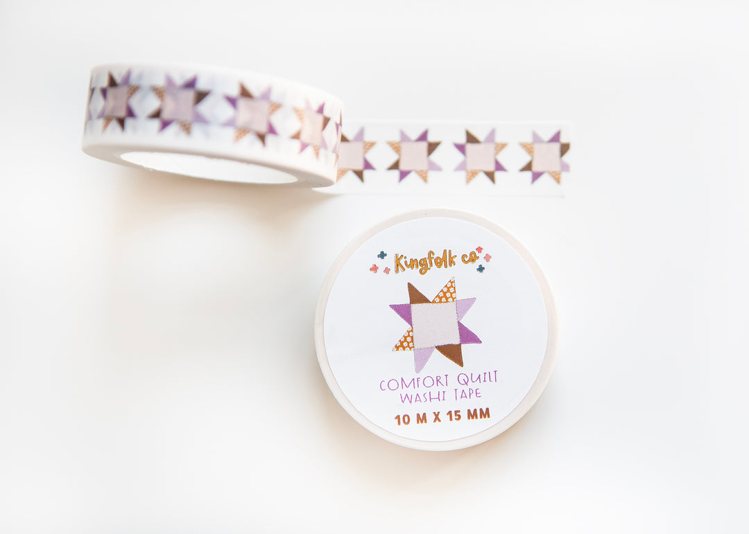Comfort Quilt Bible Journaling Washi Tape - Kingfolk Co