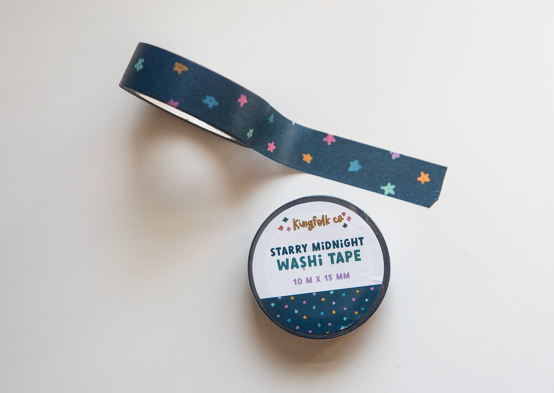 Starry Midnight Journaling Washi Tape - Kingfolk Co