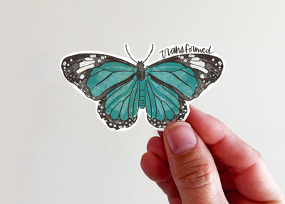 Butterfly Transformed Sticker - Kingfolk Co