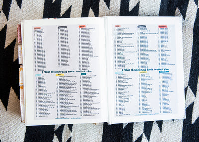 Chronological Bible Reading Plan Vinyl Checklist Sticker - Kingfolk Co