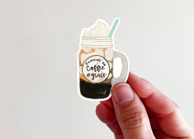 Coffee and Jesus Sticker - Kingfolk Co
