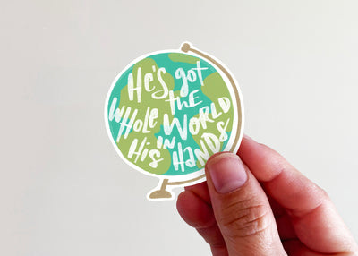 He's Got the Whole World in His Hands Sticker - Kingfolk Co
