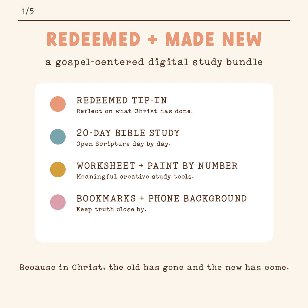Redeemed + Made New | Digital Bible Study Bundle - Kingfolk Co