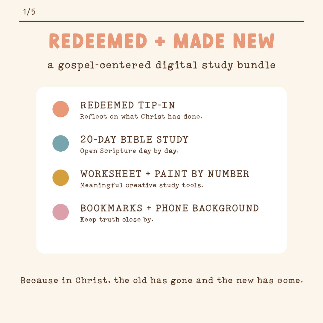Redeemed + Made New | Digital Bible Study Bundle - Kingfolk Co