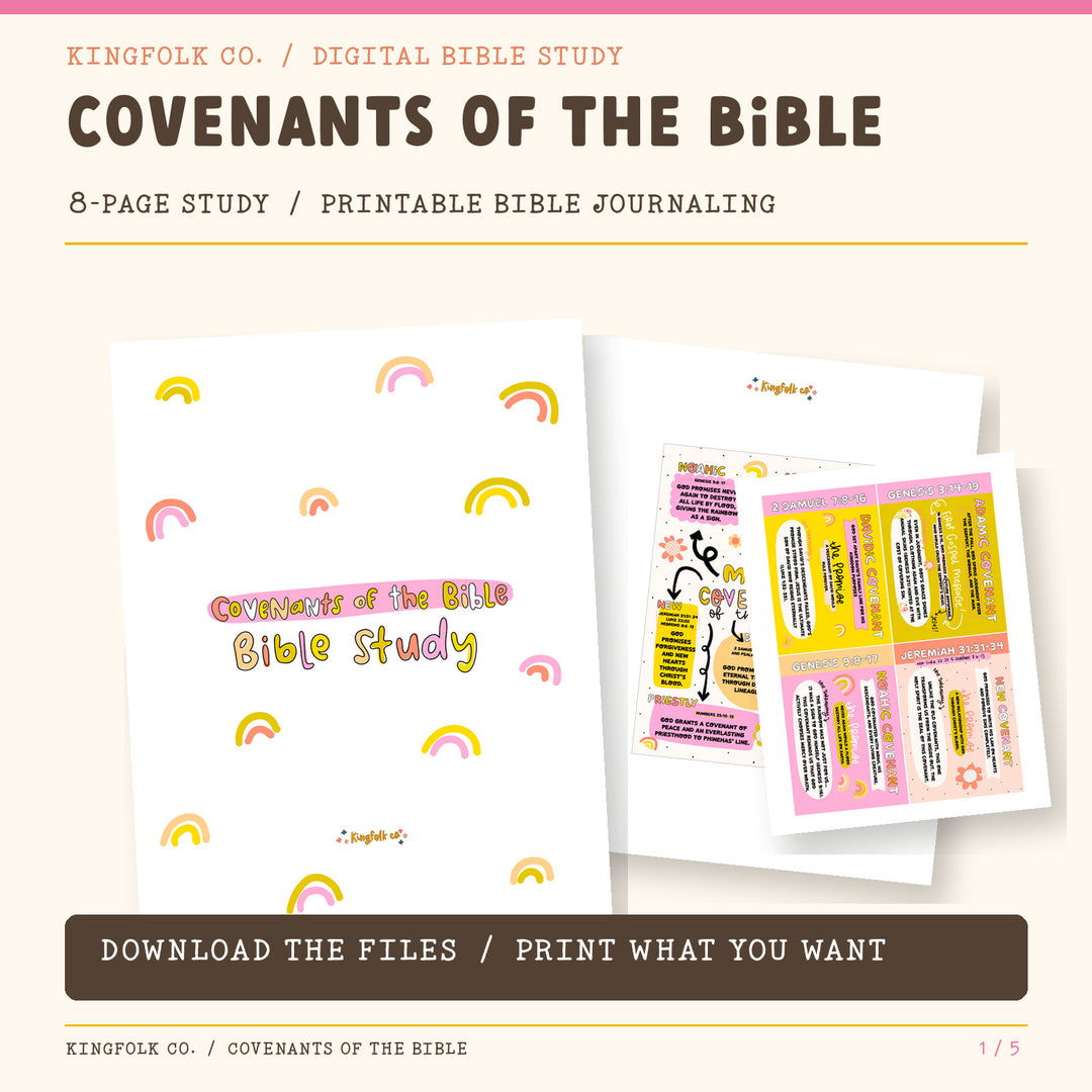 Covenants in the Bible | Digital Bible Study Bundle - Kingfolk Co