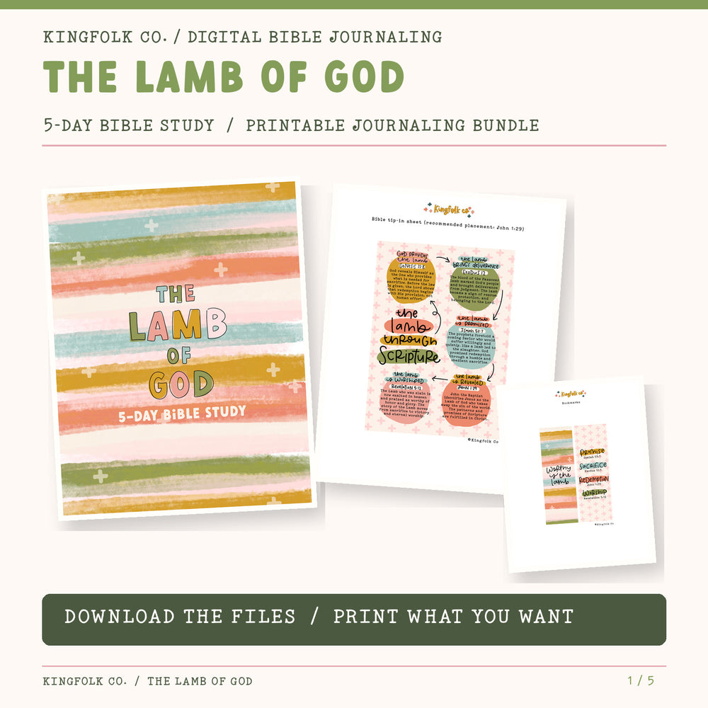 The Lamb of God | Digital Bible Study - Kingfolk Co