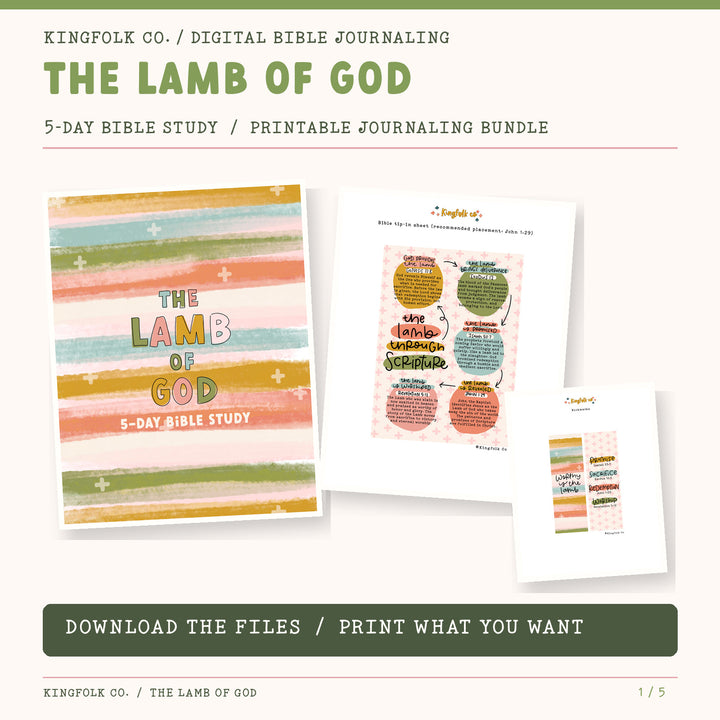 The Lamb of God | Digital Bible Study - Kingfolk Co