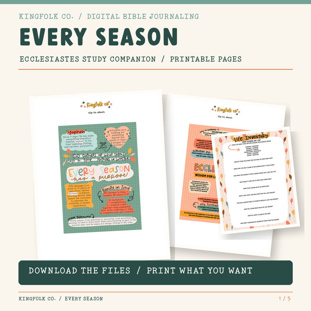 Every Season | Digital Bible Study Bundle - Kingfolk Co
