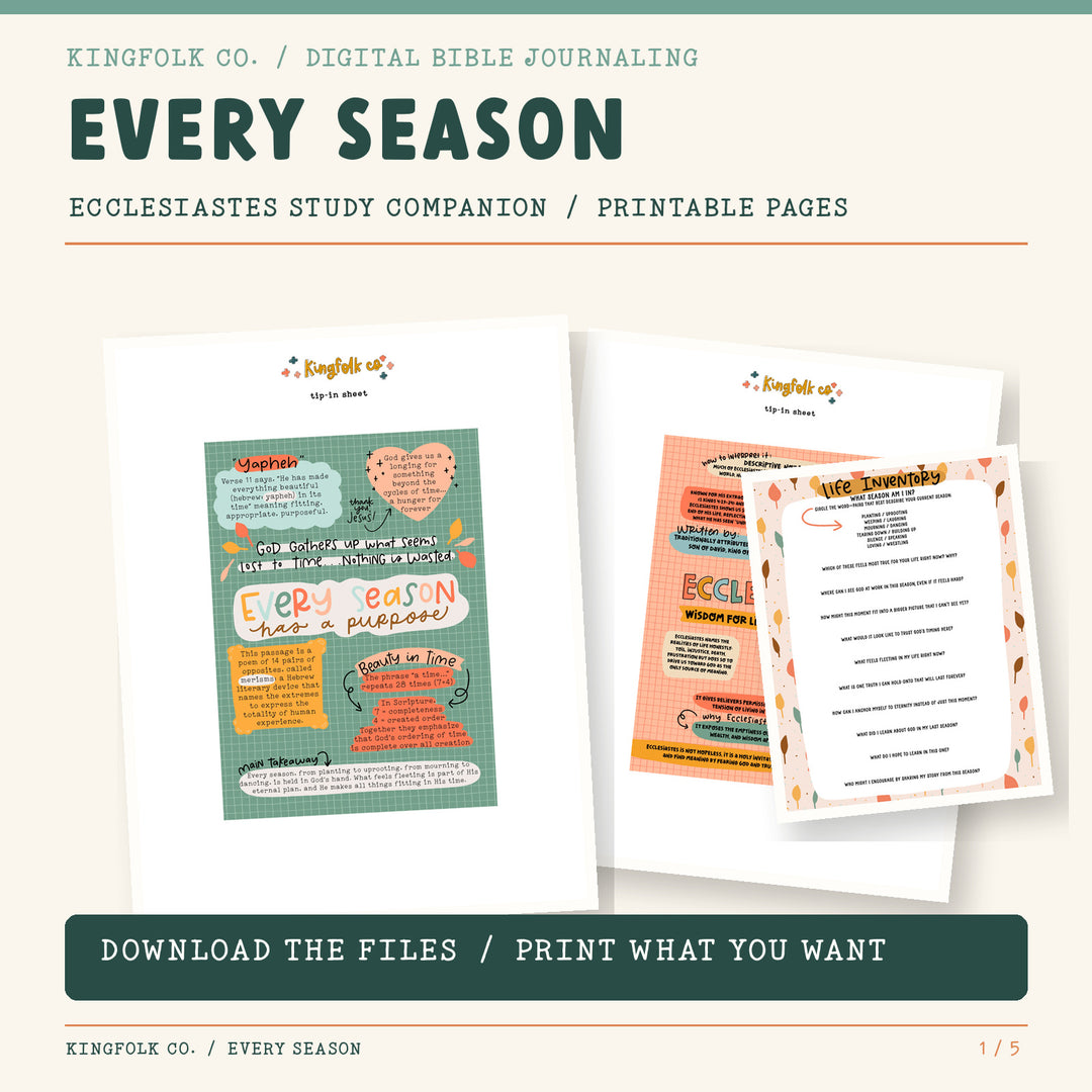 Every Season | Digital Bible Study Bundle - Kingfolk Co