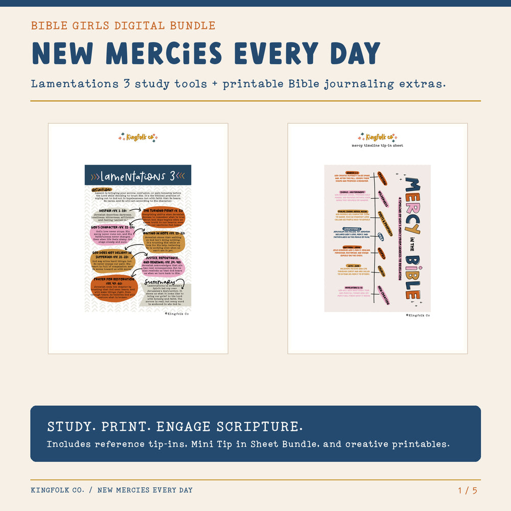 New Mercies Every Day - Kingfolk Co