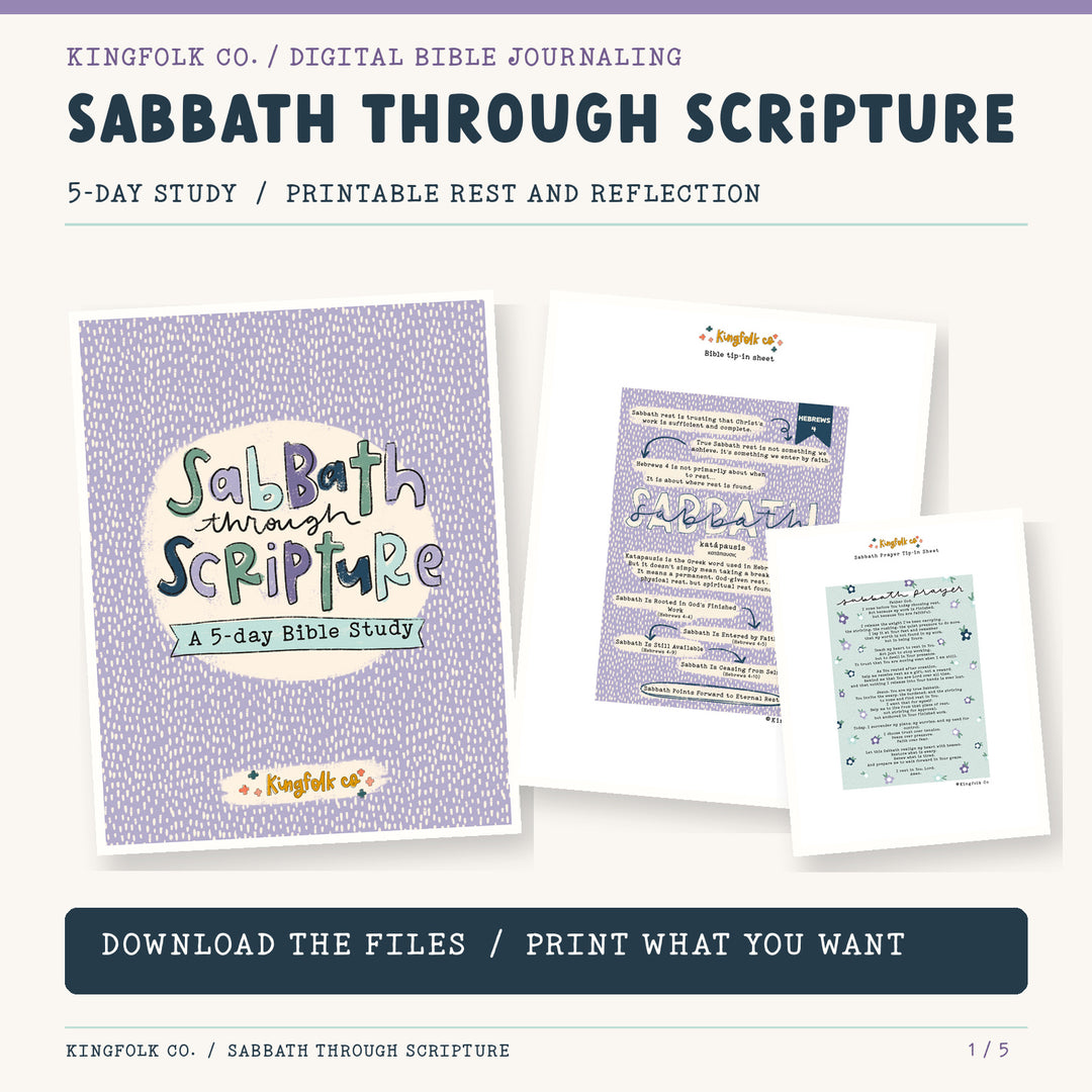 Sabbath Through Scripture | Digital Bible Study Bundle - Kingfolk Co