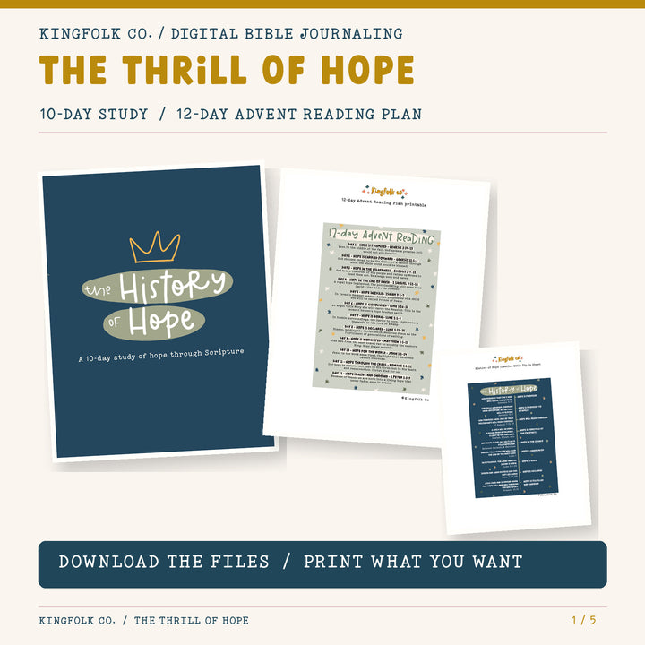 The Thrill of Hope | Digital Bible Study Bundle - Kingfolk Co