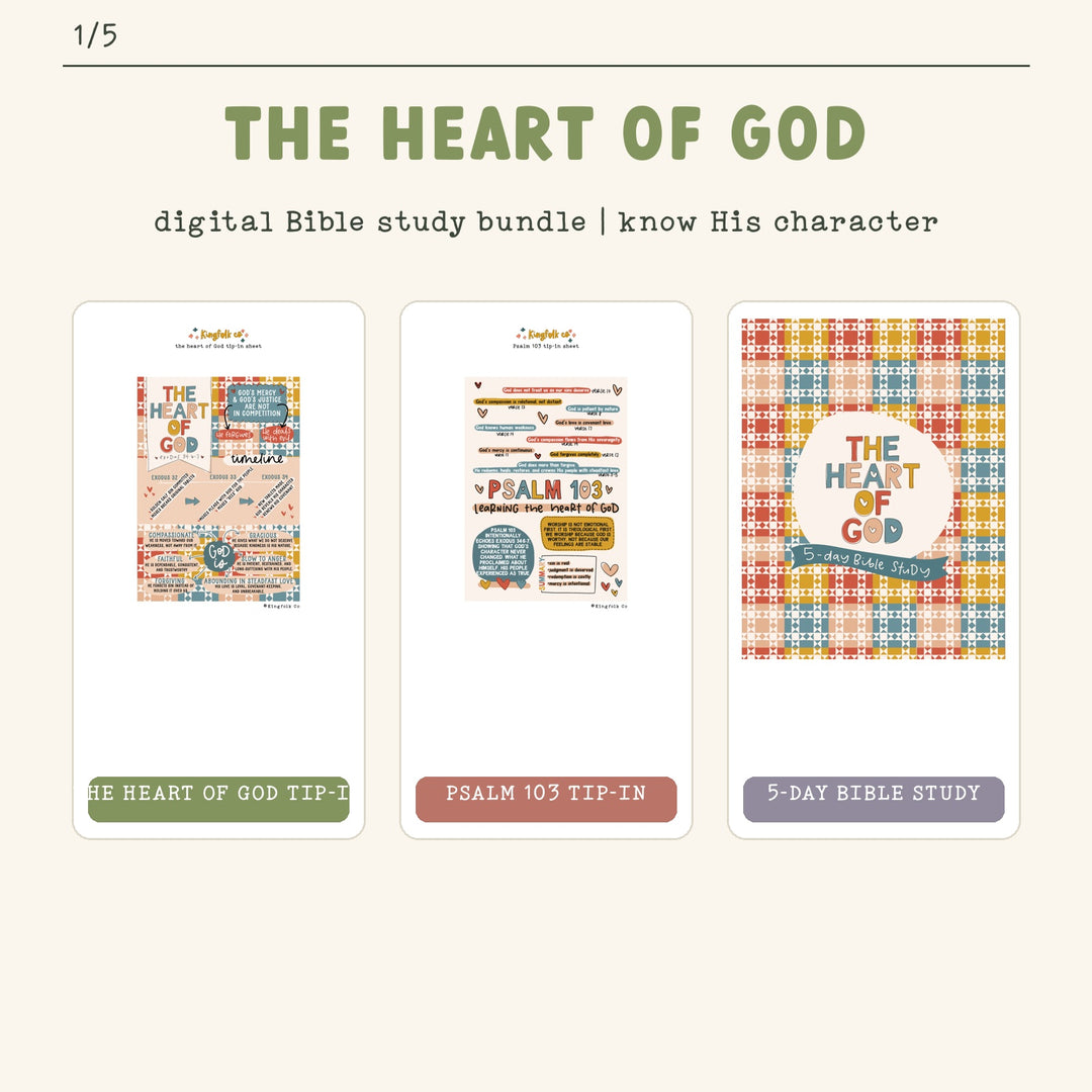 The Heart of God | Digital Bible Study Bundle - Kingfolk Co