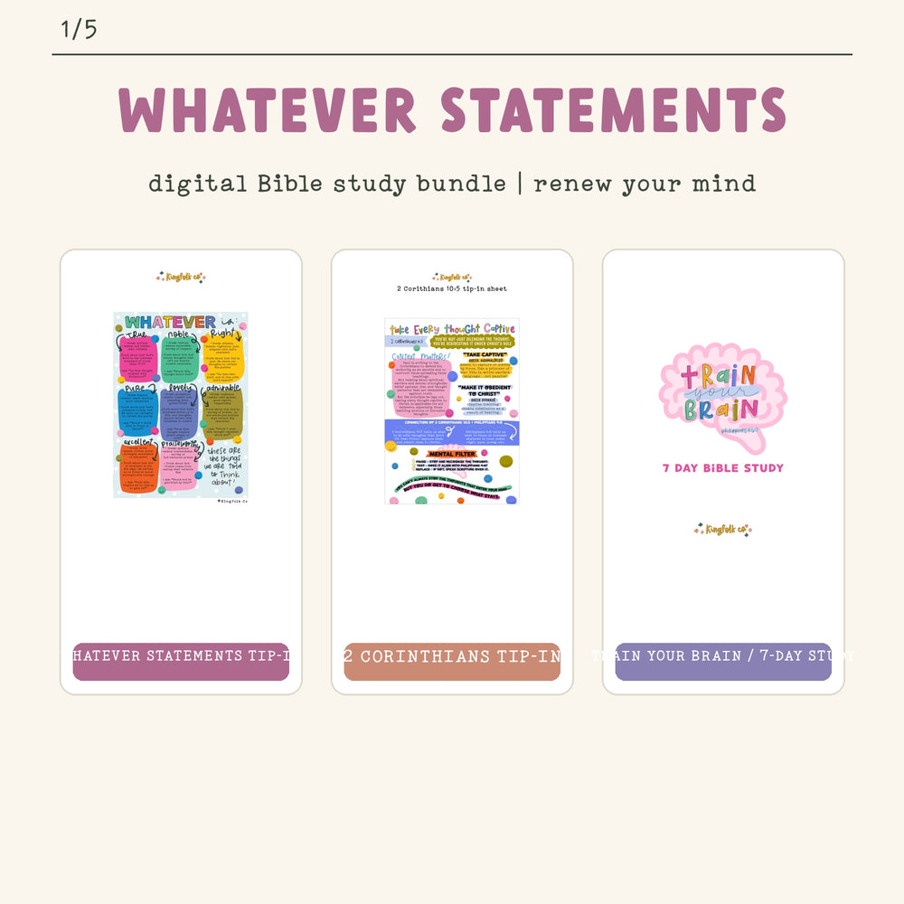 Whatever Statements | Digital Bible Study Bundle - Kingfolk Co