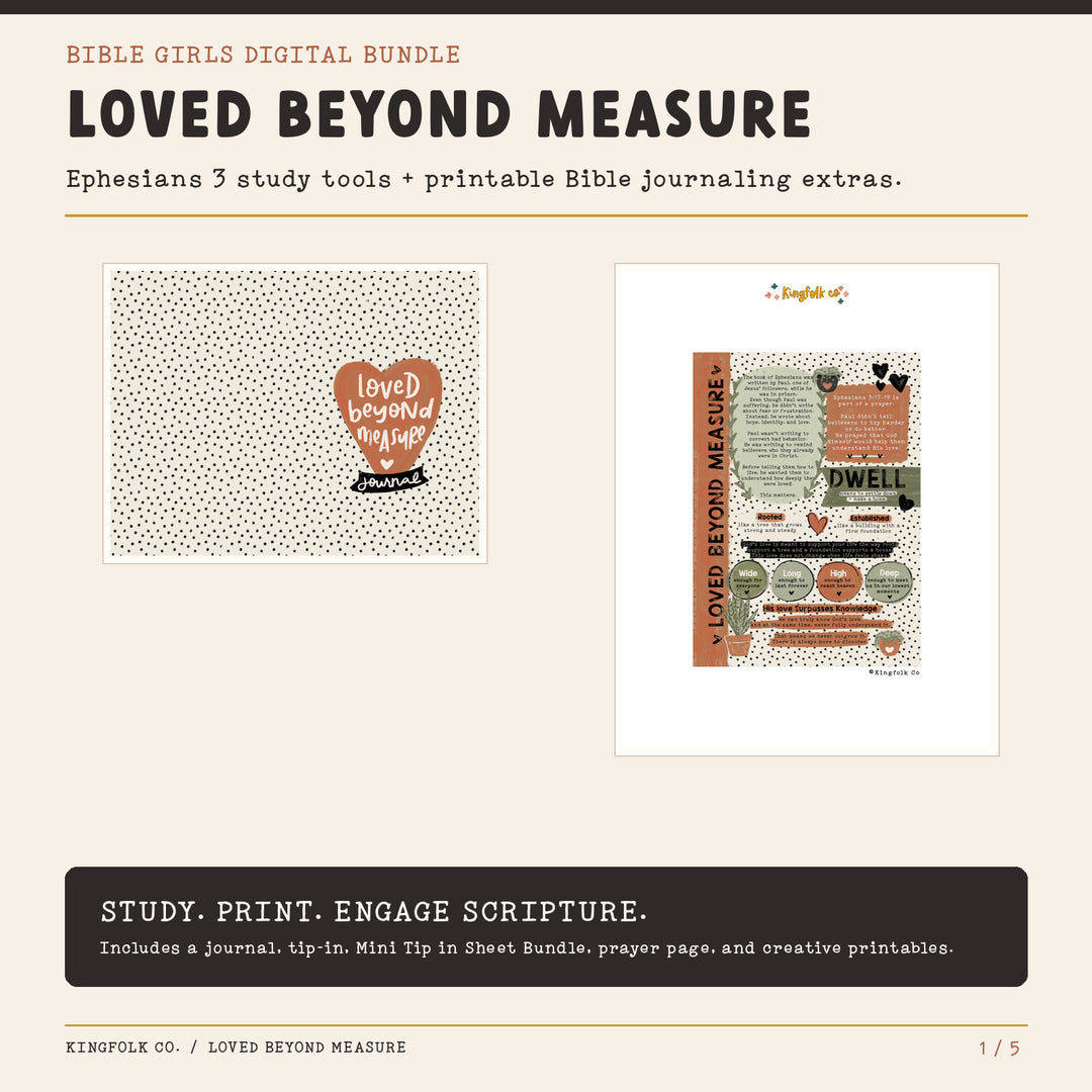 Loved Beyond Measure | Digital Bible Study Bundle - Kingfolk Co