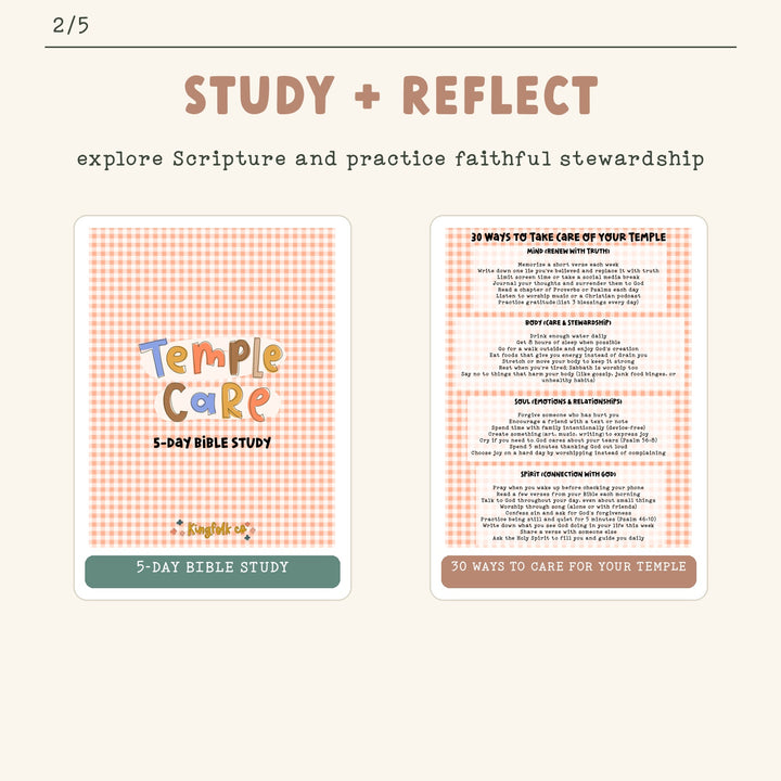 Temple Care | Digital Bible Study Bundle - Kingfolk Co