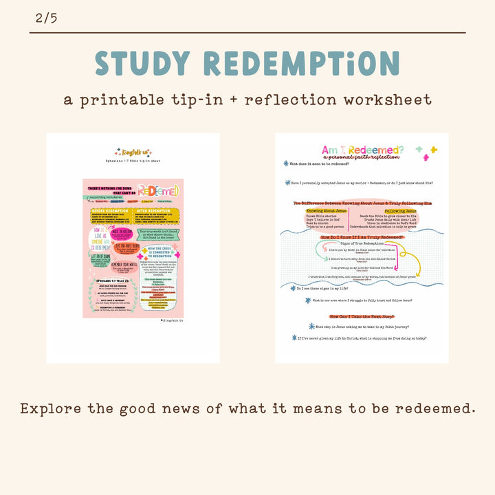 Redeemed + Made New | Digital Bible Study Bundle - Kingfolk Co