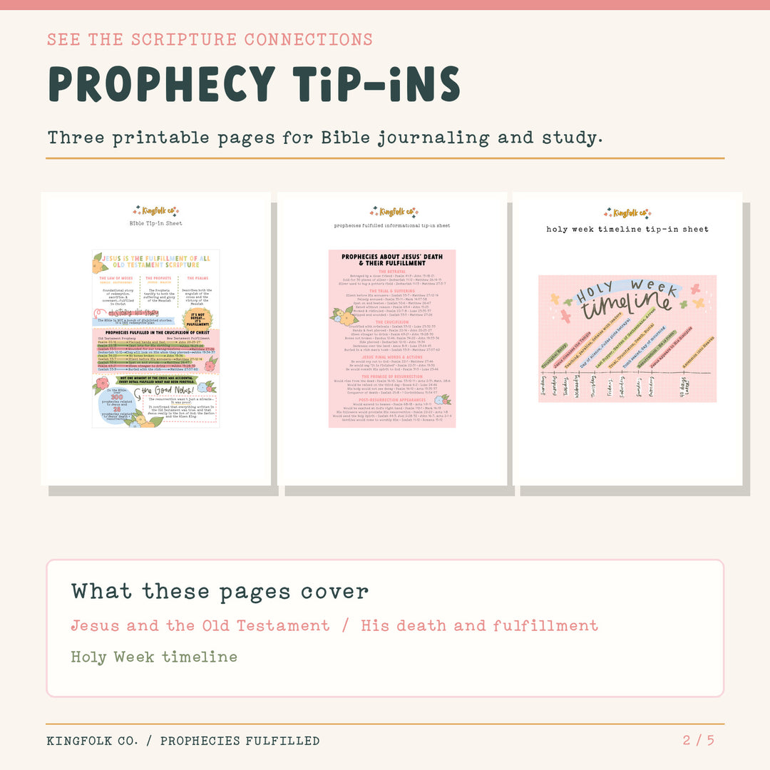 Prophecies Fulfilled | Digital Bible Study Bundle - Kingfolk Co
