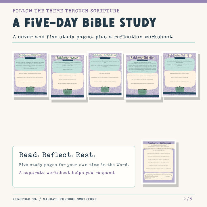 Sabbath Through Scripture | Digital Bible Study Bundle - Kingfolk Co