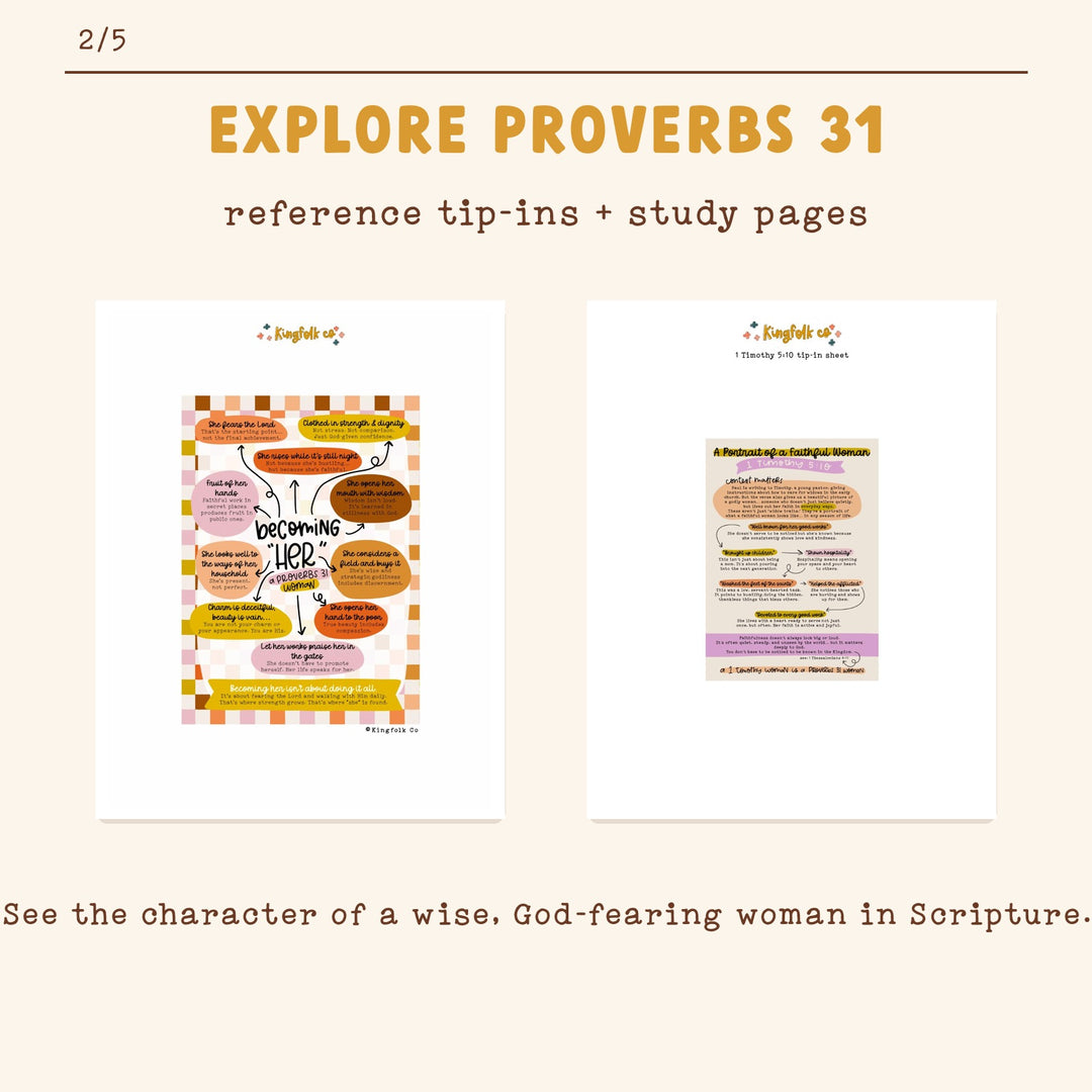 Proverbs 31 | Digital Bible Study Bundle - Kingfolk Co