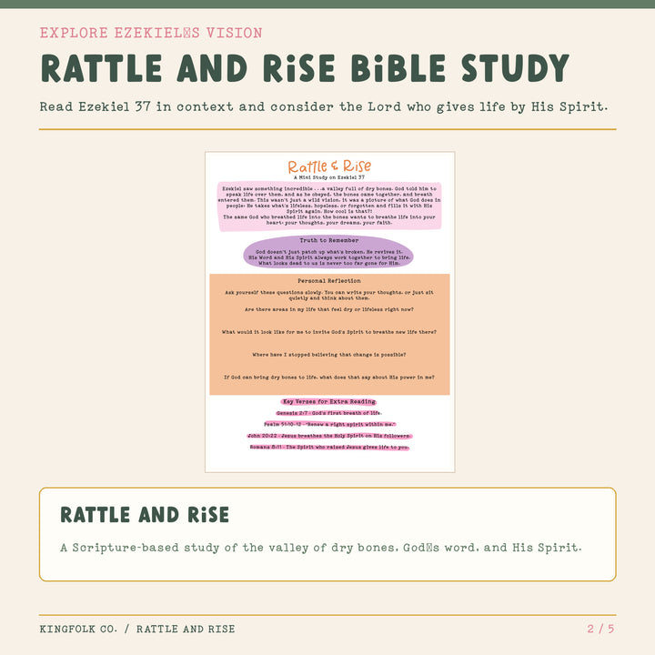 Dry Bones (Ezekiel 37) | Digital Bible Study Bundle - Kingfolk Co