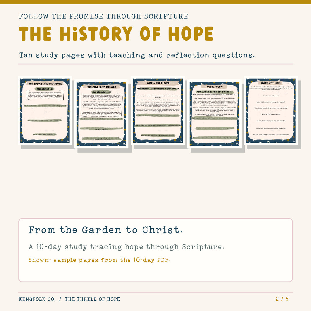 The Thrill of Hope | Digital Bible Study Bundle - Kingfolk Co