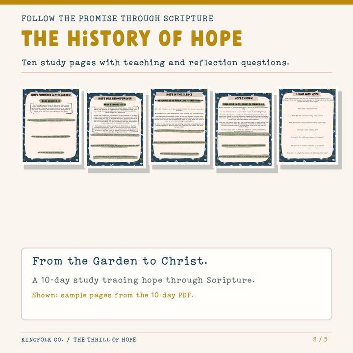 The Thrill of Hope | Digital Bible Study Bundle - Kingfolk Co