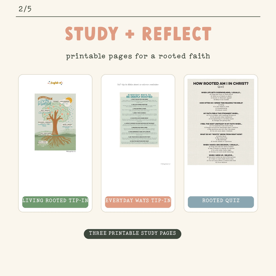 Rooted in Christ | Digital Bible Study Bundle - Kingfolk Co