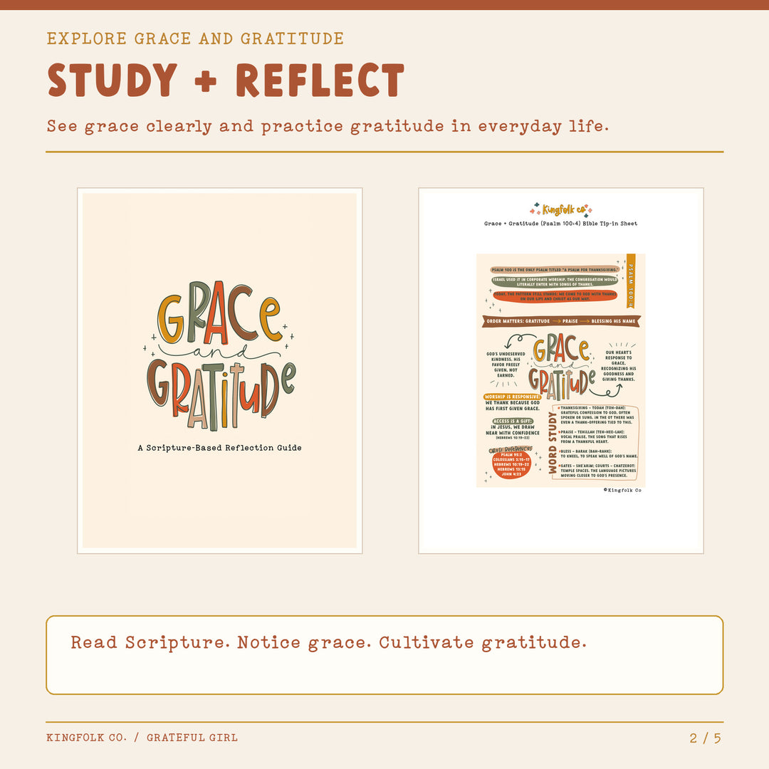 Grateful Girl | Digital Bible Study Bundle - Kingfolk Co