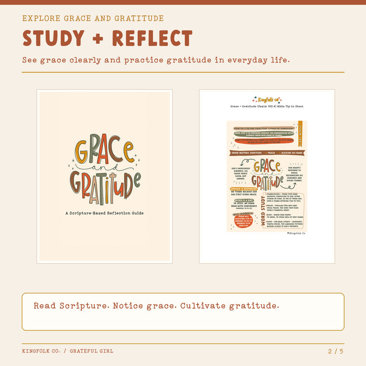 Grateful Girl | Digital Bible Study Bundle - Kingfolk Co
