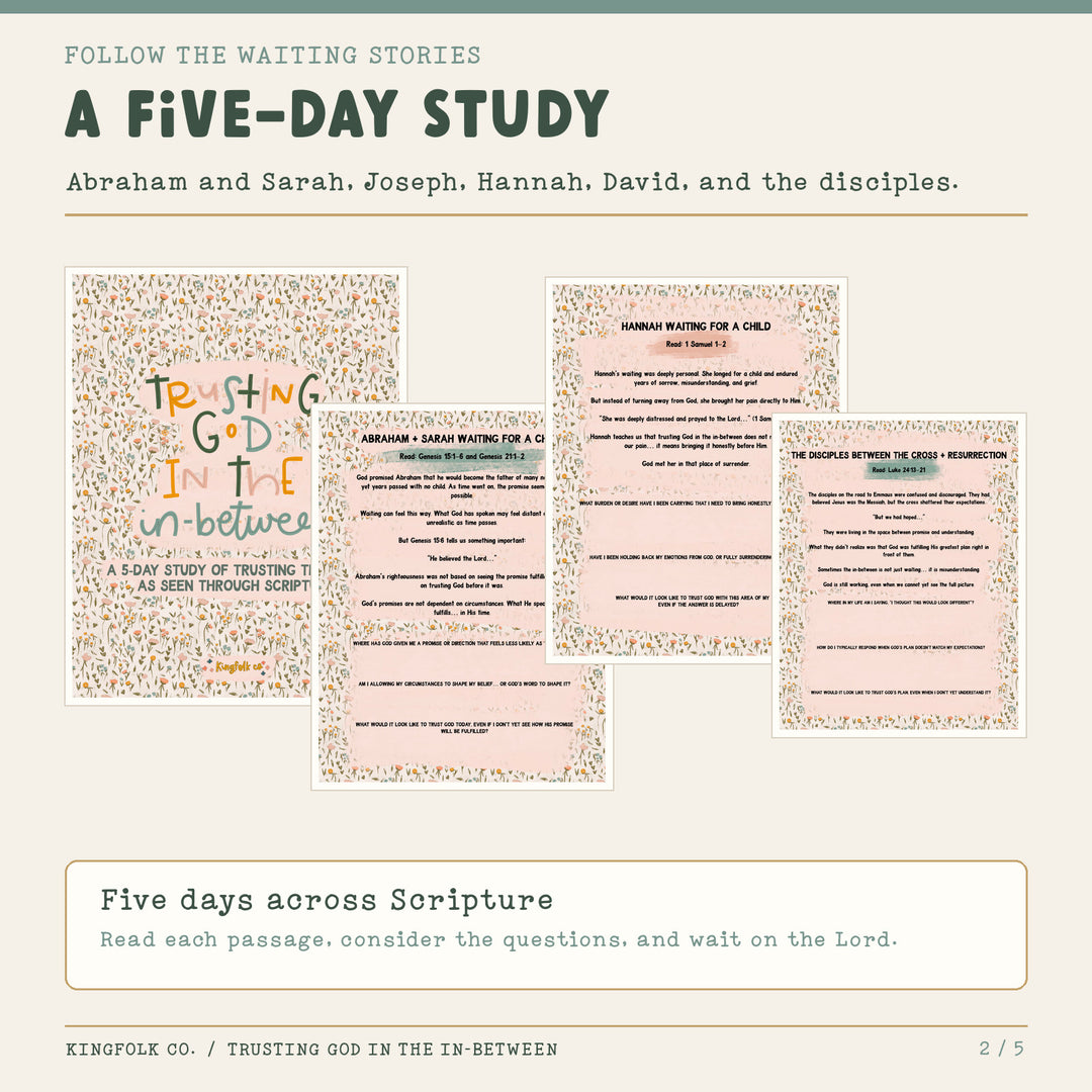 Trusting God in the In-Between | Digital Bible Study Bundle - Kingfolk Co