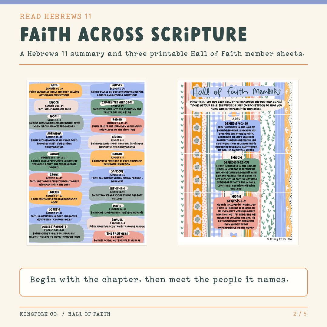 Hall of Faith | Digital Bible Study Bundle - Kingfolk Co