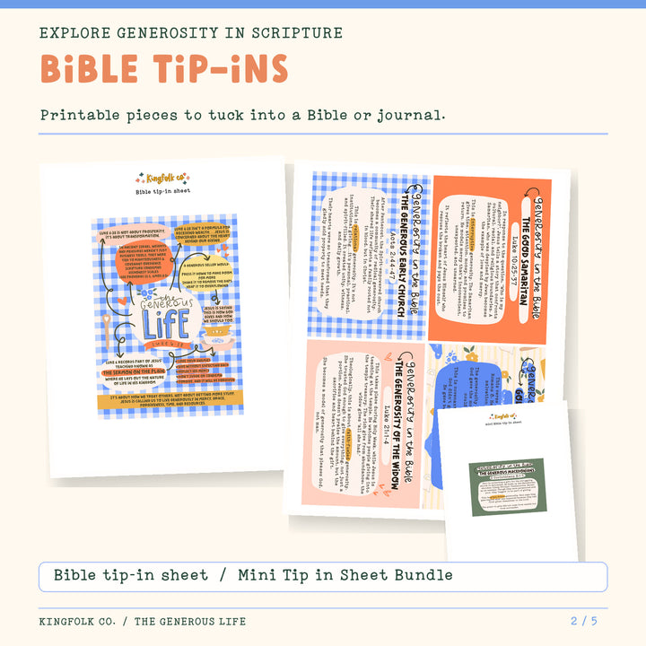 The Generous Life | Digital Bible Study Bundle - Kingfolk Co
