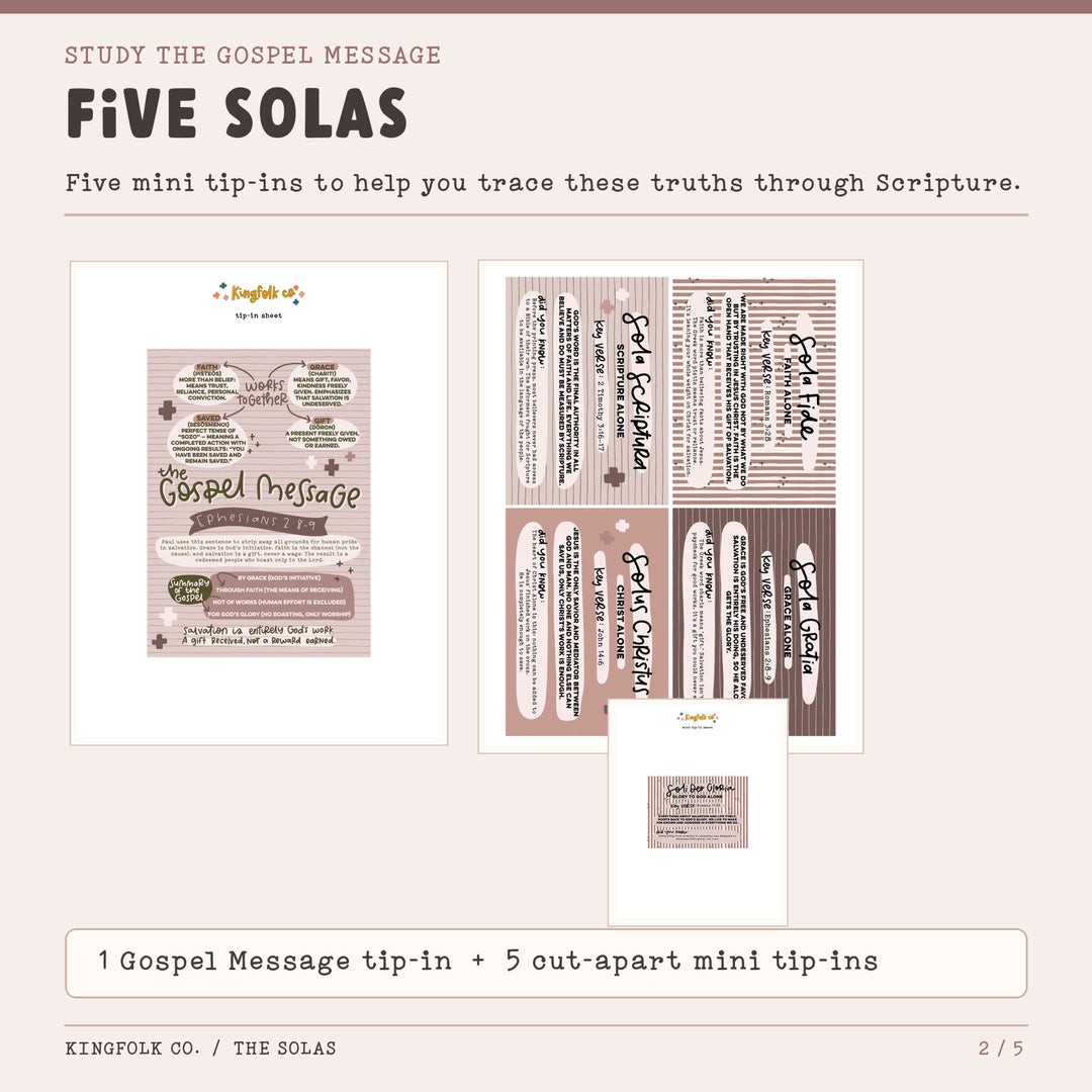 The Solas / Reformation Day | Digital Bible Study Bundle - Kingfolk Co