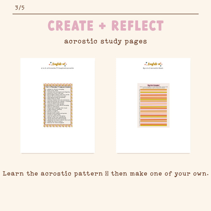 Proverbs 31 | Digital Bible Study Bundle - Kingfolk Co