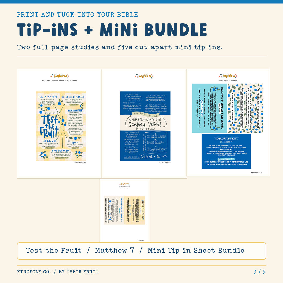 By Their Fruit | Digital Bible Study Bundle - Kingfolk Co