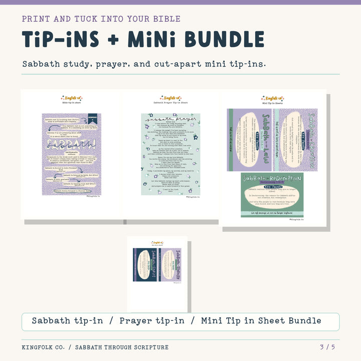 Sabbath Through Scripture | Digital Bible Study Bundle - Kingfolk Co