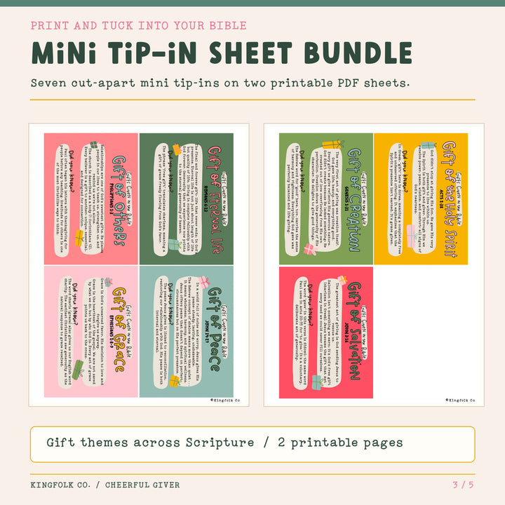 Cheerful Giver | Digital Bible Study Bundle - Kingfolk Co