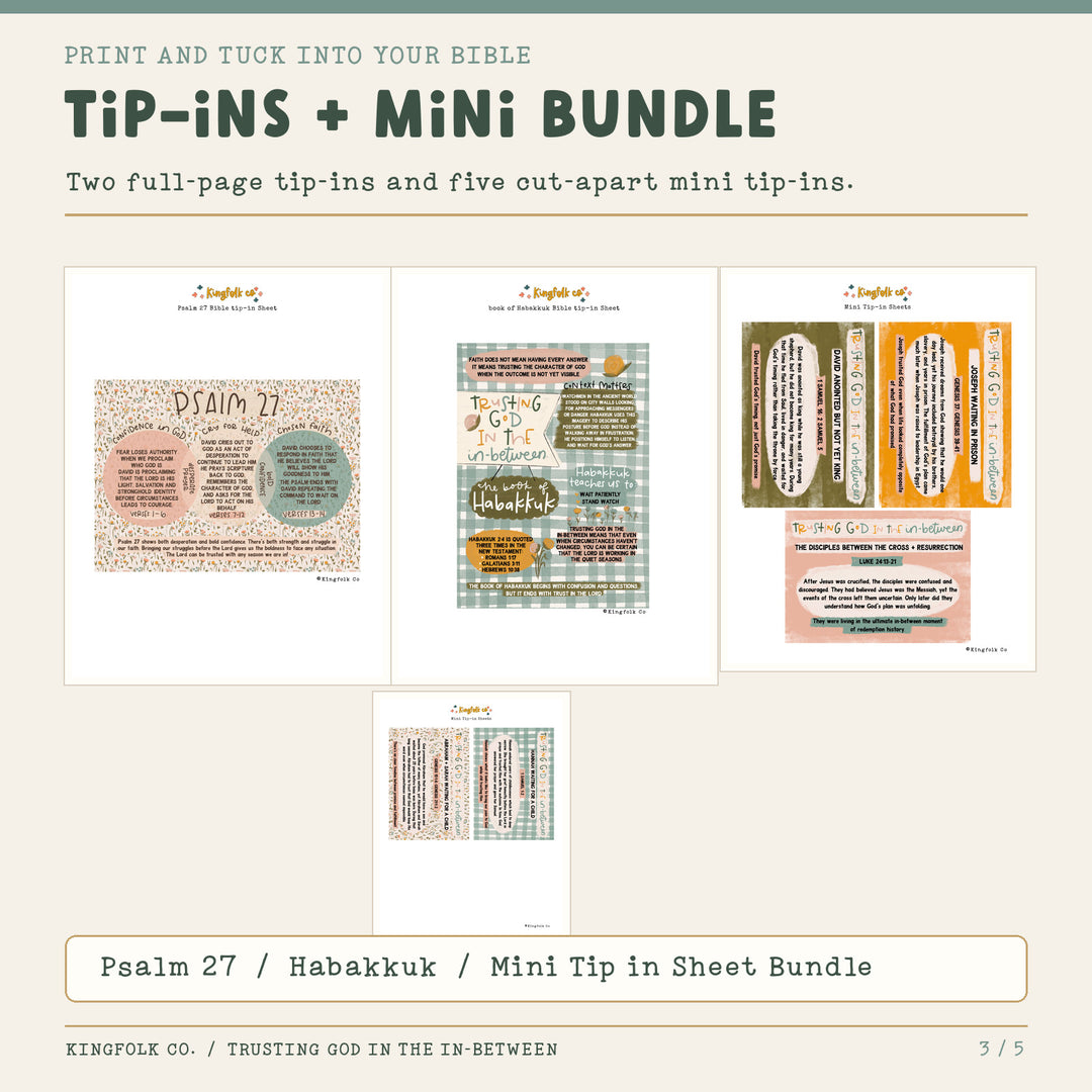 Trusting God in the In-Between | Digital Bible Study Bundle - Kingfolk Co