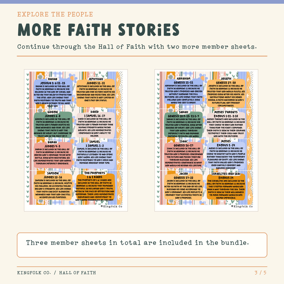 Hall of Faith | Digital Bible Study Bundle - Kingfolk Co
