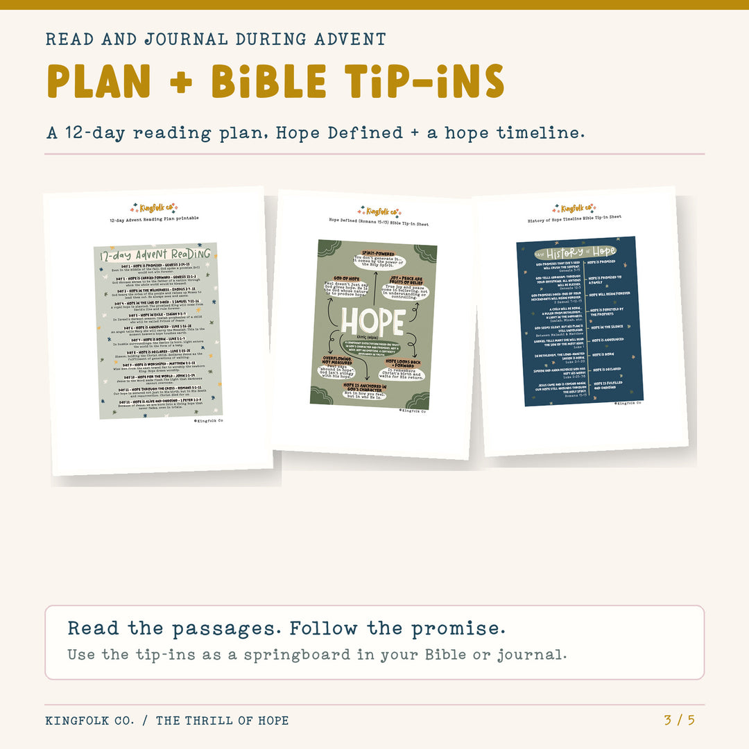 The Thrill of Hope | Digital Bible Study Bundle - Kingfolk Co