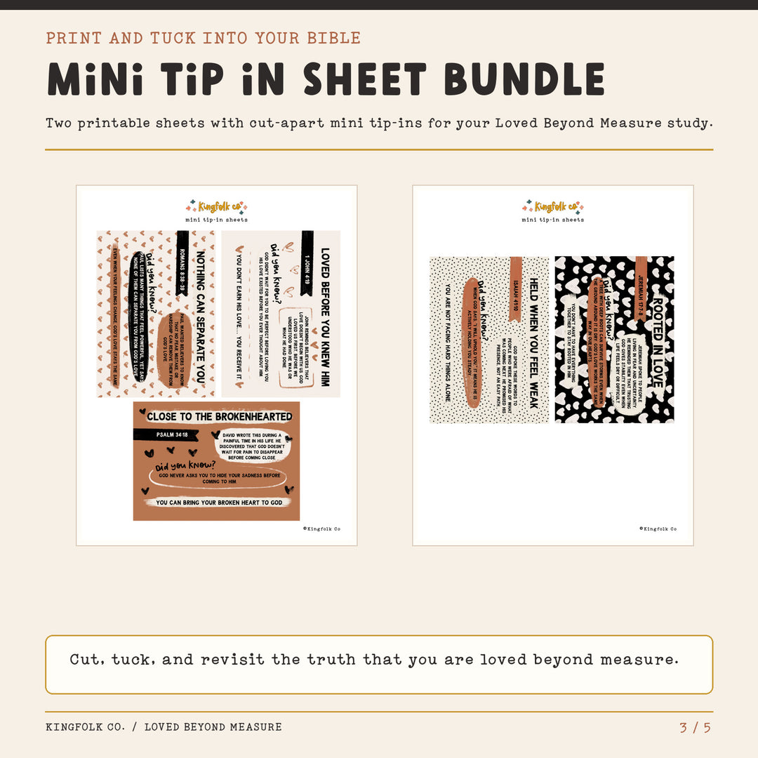 Loved Beyond Measure | Digital Bible Study Bundle - Kingfolk Co